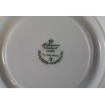 Untertasse für Kaffee Goldrand 14,4 cm Seltmann Weiden Blau Rot mit gebraucht - gut