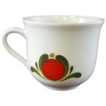 Kaffeetasse Tasse Winterling Röslau Retrodekor Rot grün gebraucht - sehr gut
