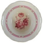 Schüssel Servierschüssel Schirnding Bavaria Rosendekor Rosa gebraucht - sehr gut