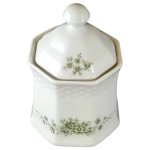 Zuckerdose Winterling Röslau grüne Blumen...