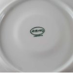 Untertasse für Kaffee 13,7 cm Arzberg Brasilia Goldstreifen gebraucht - gut