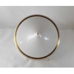 Ragoutterrine Suppenschüssel Servierschüssel Hutschenreuther Hohenberg Dekor Schwarz Gold Weiß gebraucht - gut