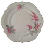 Kuchenteller Dessertteller Frühstücksteller Goldrand 21 cm Hutschenreuther Paul Müller Blumendekor Blumen gebraucht - gut