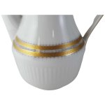 Kaffeekanne Kanne 1,3 L Seltmann Weiden Vohenstrauß Grau Gold Dekor gebraucht - sehr gut