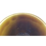 Kaffeetasse mit Untertasse Tasse Sarreguemines SDV France Fat Lava braun weiß schwarz gebraucht - akzeptabel