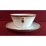 Suppentasse mit Untertasse Suppenbecher Winterling Kirchenlamitz goldene Bordüre gebraucht - sehr gut