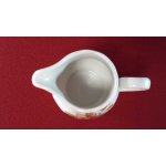 Milchkännchen Winterling Kirchenlamitz Rot Rotrosa Blume Relief Form gebraucht - sehr gut