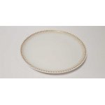 Kuchenteller Dessertteller Frühstücksteller Golddekor 18,9 cm Eschenbach Weiß gebraucht - gut