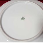 Speiseteller Essteller 24 cm Mitterteich Form 2040 Sissi braun goldene Blumen gebraucht - gut