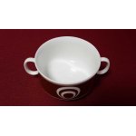 Suppentasse Suppenbecher Seltmann Weiden Weiß Braun gebraucht - gut