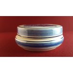 Delfts Hand Painted Holland Kevelaer Gnadenkapelle Deckeldose H 5,5 D 13,4 cm