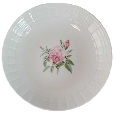 Gebäckschale Konfektschale 19 cm Hutschenreuther Lucina rosa Rose gebraucht - sehr gut