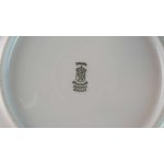 Schale Obstschale Goldrand 25,6 cm Schumann Arzberg Tropfenreliefdekor Rote Rose mit gebraucht - gut