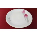 Speiseteller Essteller Goldrand 24,7 cm Zeh Scherzer Rote Rose mit gebraucht - akzeptabel