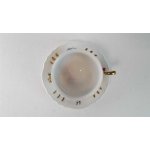 Untertasse Mokkatasse mit Tasse Espressotasse & Golddekor Weimar Porzellan gebraucht - gut