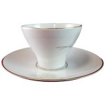 Untertasse Kaffeetasse mit Tasse & Edelstein Bavaria Wakefield Muster gebraucht - gut