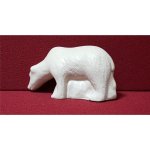 Bär Figur Porzellan Deko L 13 cm