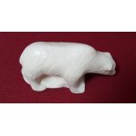 Bär Figur Porzellan Deko L 13 cm