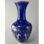 Vase Dekorative Feinsilberauflage 25,7 cm Hutschenreuther gebraucht - gut