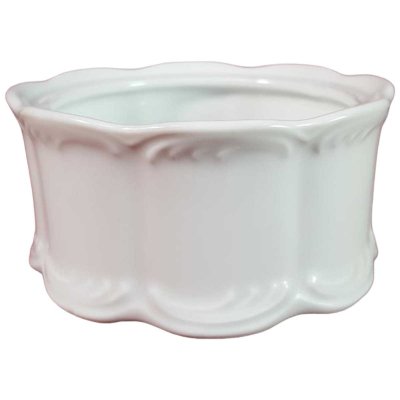 Zuckerdose ohne Deckel Royal KPM Bavaria Unbekannte Formen Weiß Relief gebraucht - sehr gut