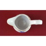 Milchkännchen Goldrand Schaller blaue Blumendekor mit Blumen gebraucht - gut