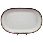 Servierplatte Speiseplatte Fleischplatte Steakplatte 33x21 cm Seltmann Weiden Vohenstrauß Form 6397 Kobaltblau Blau gebraucht - gut