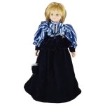 Porzellanpuppe Dekopuppe Geschenkidee H 44 cm