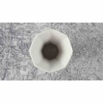 Tischvase Vase 14 cm Arabella Atelier Blumendekor blau grau Blumen gebraucht - sehr gut