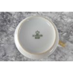 Kaffeetasse Tasse Goldrand Zeh Scherzer Rillenrelief 1750