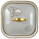 Deckeldose Bonboniere Goldrand Graf von Henneberg...