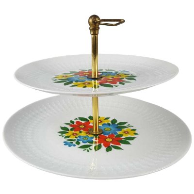 Etagere 2stöckig Winterling Marktleuthen Blumen Bavaria gebraucht - akzeptabel