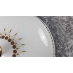 Ragoutterrine Servierschüssel Golddekor 1,3 L Mitterteich Form 650 Kreise gebraucht - gut