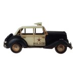 Blechmodell Blechauto Modellauto Polizeiwagen Schwarz-weiß