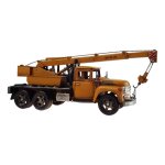 Blechmodell Blechauto Modellauto Nutzfahrzeug mobiler Kranwagen Eisen Antik-Stil