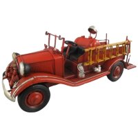 Blechmodell Blechauto Feuerwehrwagen Antik-Stil Eisen H...