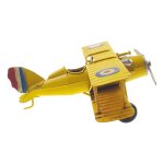 Blechmodell Blechflugzeug Modellflugzeug Doppeldecker Flugzeug Eisen Blech