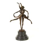 Bronzeskulptur Bronzefigur Tanzende Frauen Mädchen Schwestern Western-Stil #39226