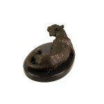 Bronzeskulptur Bronzefigur Leopard Klassischer Art-Deco-Stil
