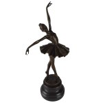 Bronzeskulptur Bronzefigur Ballerina Balletttänzerin #39241