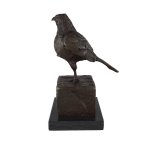 Bronzeskulptur Bronzefigur Vogel