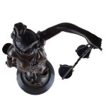 Bronzeskulptur Bronzefigur Justitia Richterin Recht Anwalt Schwert Waage