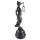 Bronzeskulptur Bronzefigur Justitia Richterin Recht Anwalt Schwert Waage