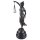 Bronzeskulptur Bronzefigur Justitia Richterin Recht Anwalt Schwert Waage