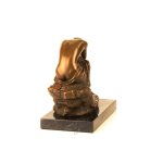 Bronzeskulptur Bronzefigur Halbnackte Kniend Schönheit Frau