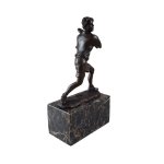 Bronzeskulptur Bronzefigur Sport Mann Tennisspieler Art-Deco-Stil