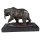 Bronzeskulptur Bronzefigur Grizzlybär Bär mit Fisch Im Maul