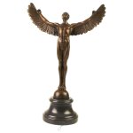 Bronzeskulptur Bronzefigur Griechische Mythologie Ikarus...