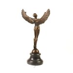 Bronzeskulptur Bronzefigur Griechische Mythologie Ikarus Ikaros Angel