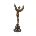 Bronzeskulptur Bronzefigur Griechische Mythologie Ikarus Ikaros Angel