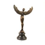 Bronzeskulptur Bronzefigur Griechische Mythologie Ikarus Ikaros Angel
